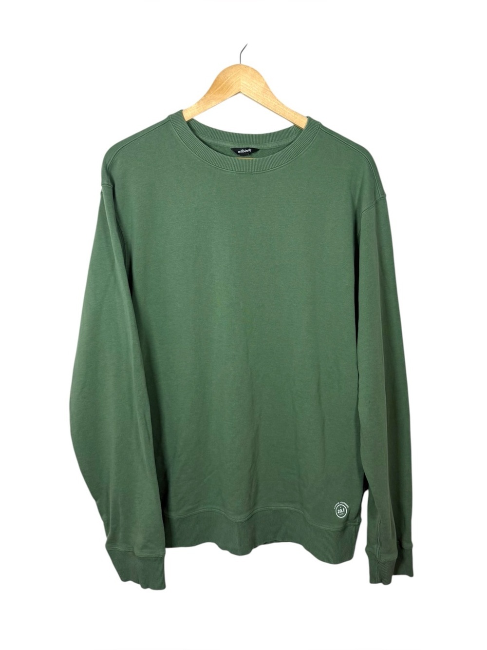 Allbirds R&R Crewneck Sweatshirt Green Organic Cotton Hemp XL